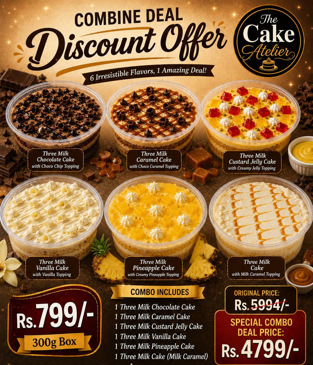 Three Milk Cake Combine Deal 6 Flavors