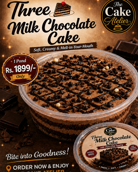 Chocolate Three Milk Cake