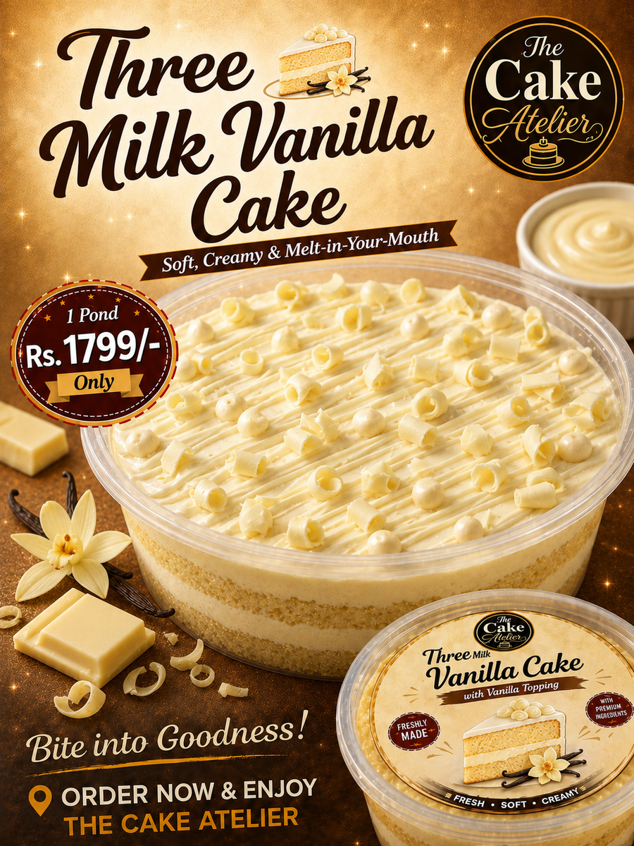 Vanilla Three Milk Cake