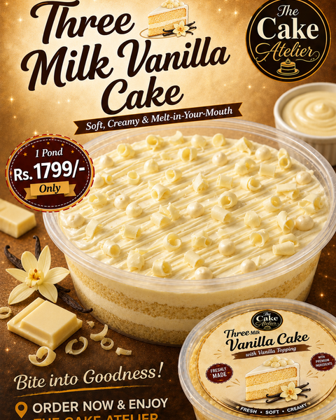 Vanilla Three Milk Cake