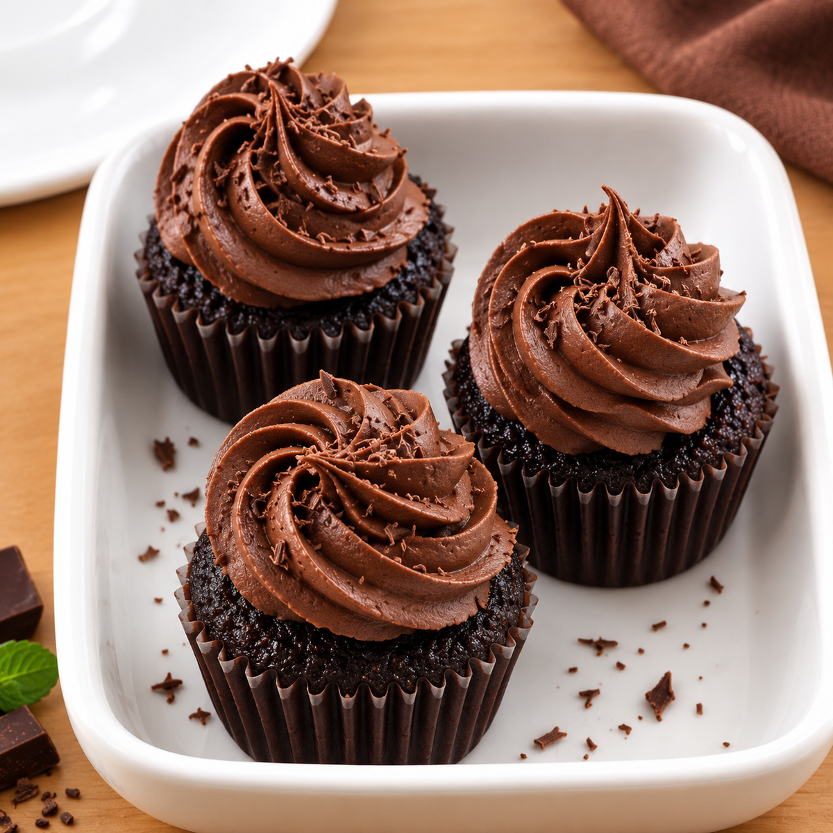 Mini Double Chocolate Cupcake