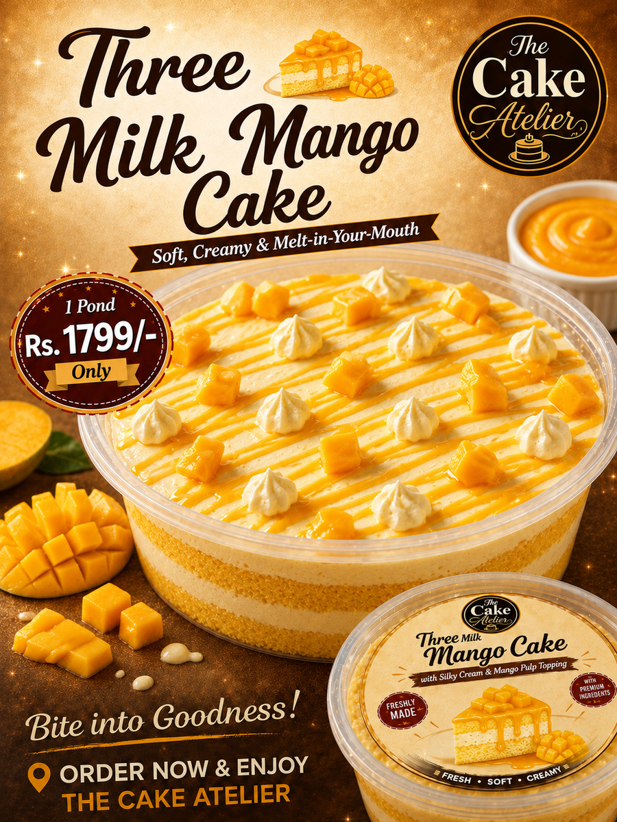 Mango Delight Three Milk Cake