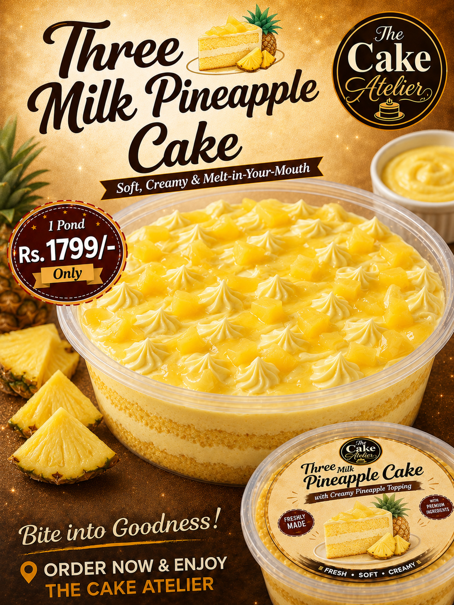 Pineapple Three Milk Cake