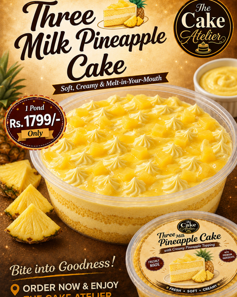 Pineapple Three Milk Cake