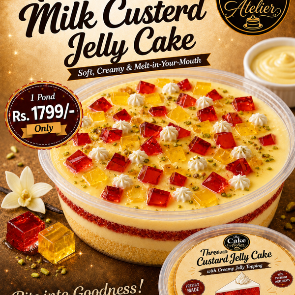 Custerd Jelly Three Milk Cake